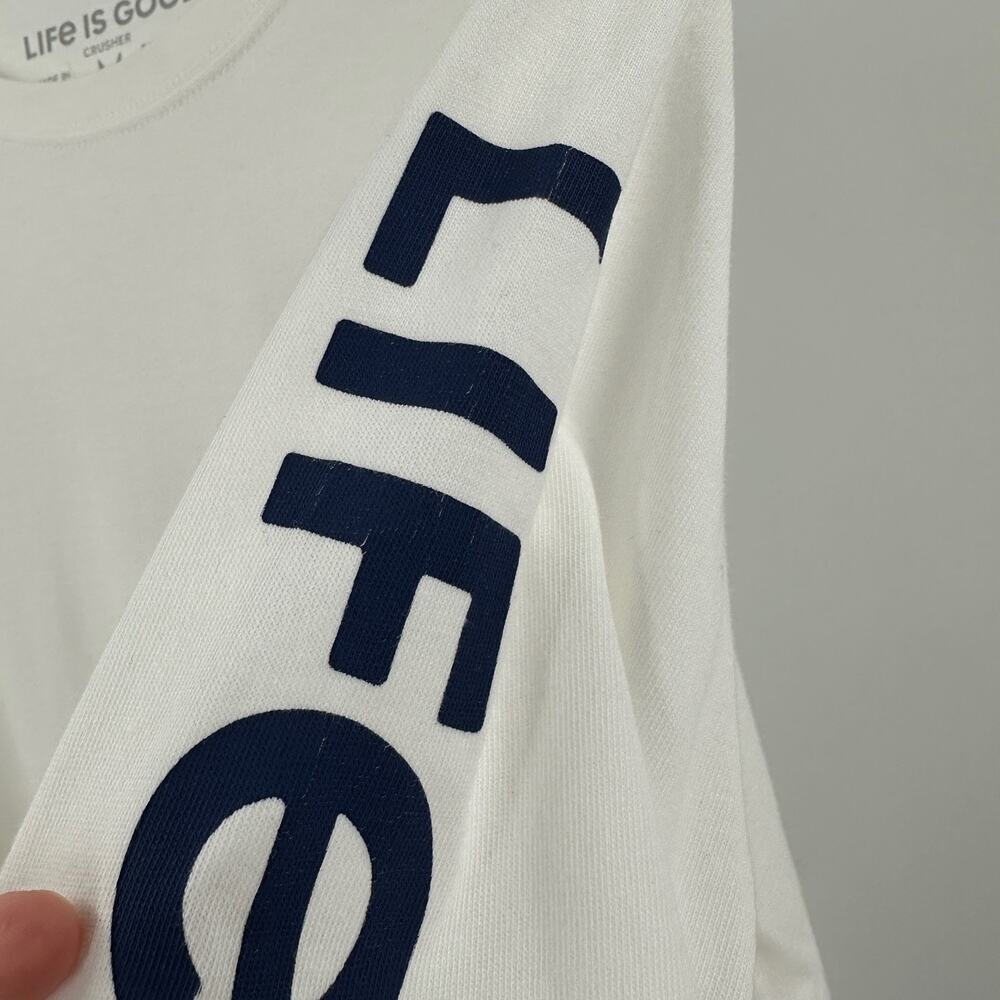 Life Is Good White Long Sleeve Tee - Picture 7 of 13
